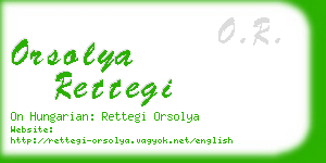 orsolya rettegi business card